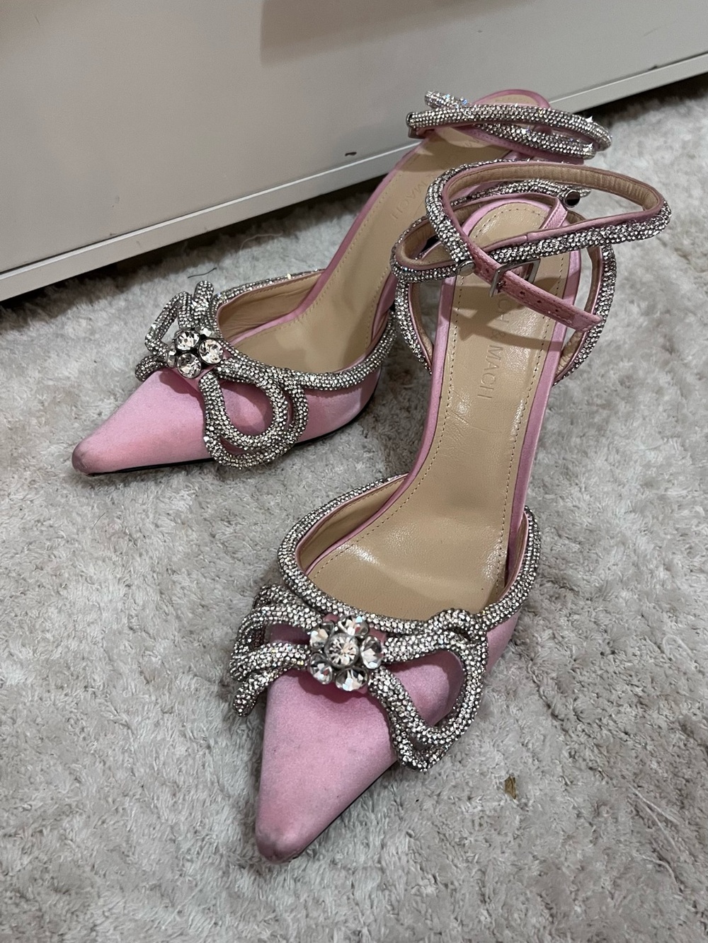 Pink Double Bow 110 Heels